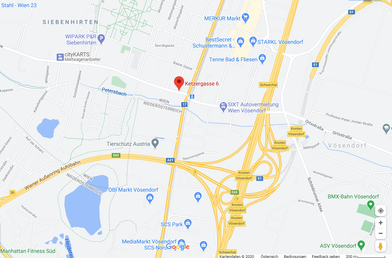 Anfahrtskarte
